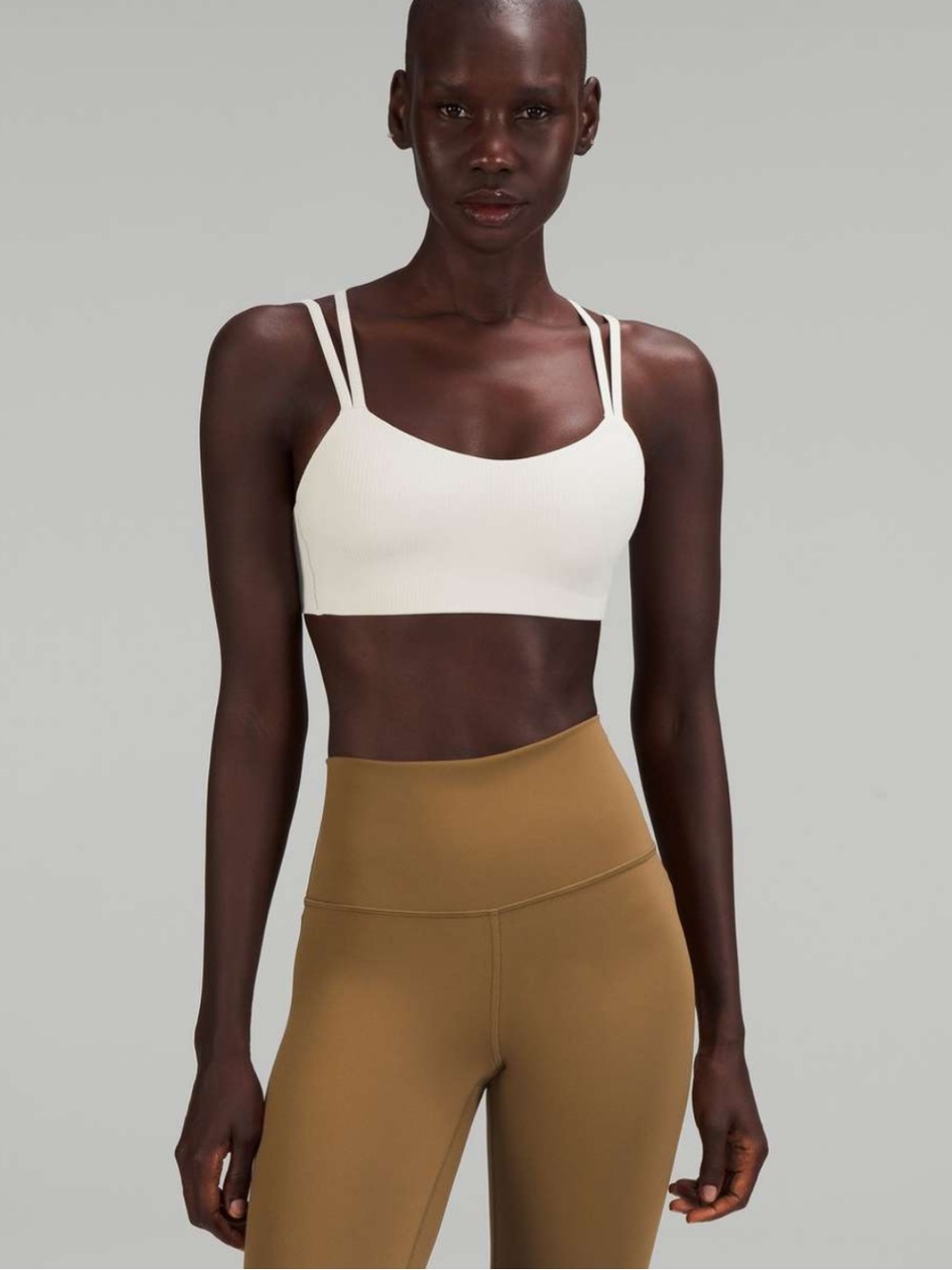 Like a Cloud Ribbed Bra light support b/c cup 10 in bone